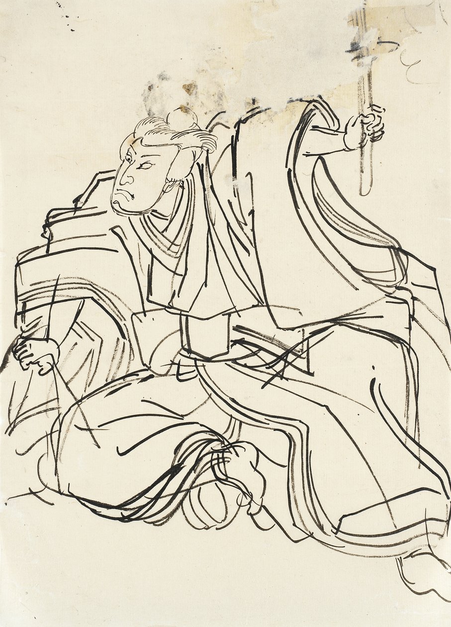 Szkic bohatera wojskowego autorstwa Utagawa Kuniyoshi