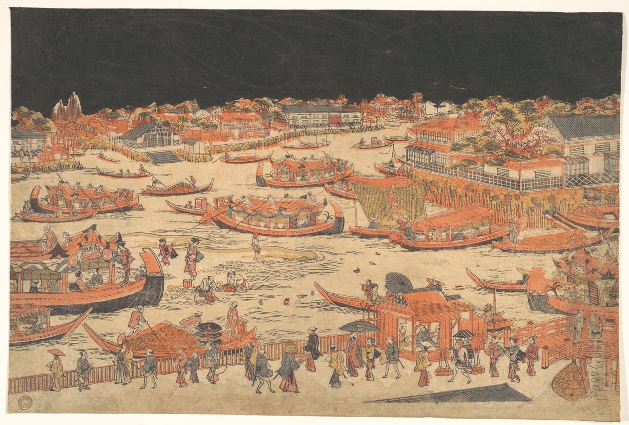 Kawabiraki autorstwa Utagawa Toyoharu
