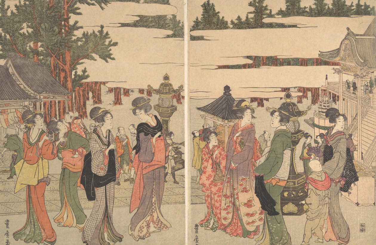 Rysunek asystenta Horinouchi Myohojiego, co? 1804. autorstwa Utagawa Toyohiro