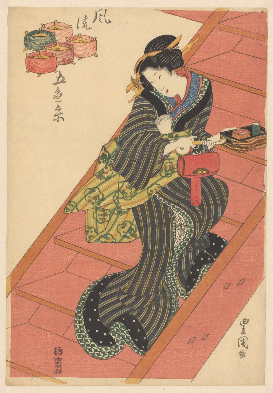 Kurtyzana autorstwa Utagawa Toyokuni (I)