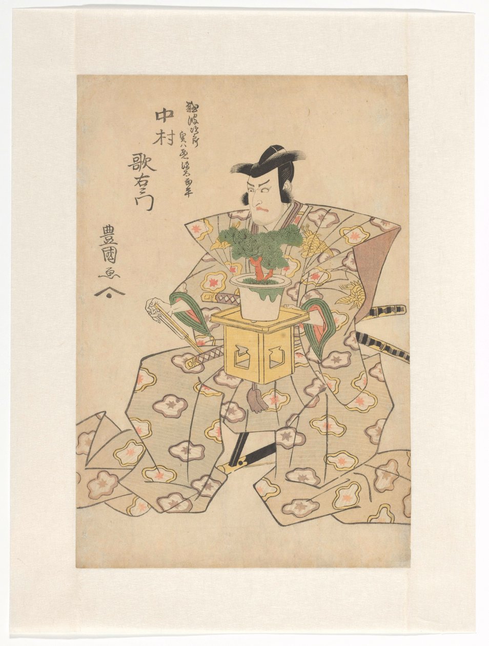 Nakamura Utaemon dobry dodatek lds bonsai tley autorstwa Utagawa Toyokuni (I)