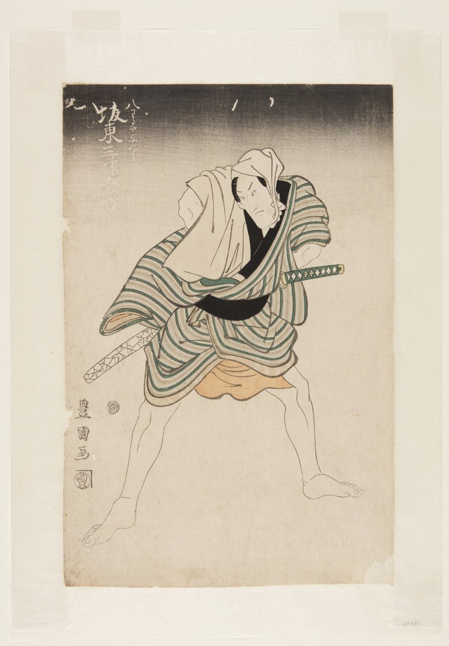 Aktor Bando Mitsugoro III (kolorowy drzeworyt) autorstwa Utagawa Toyokuni