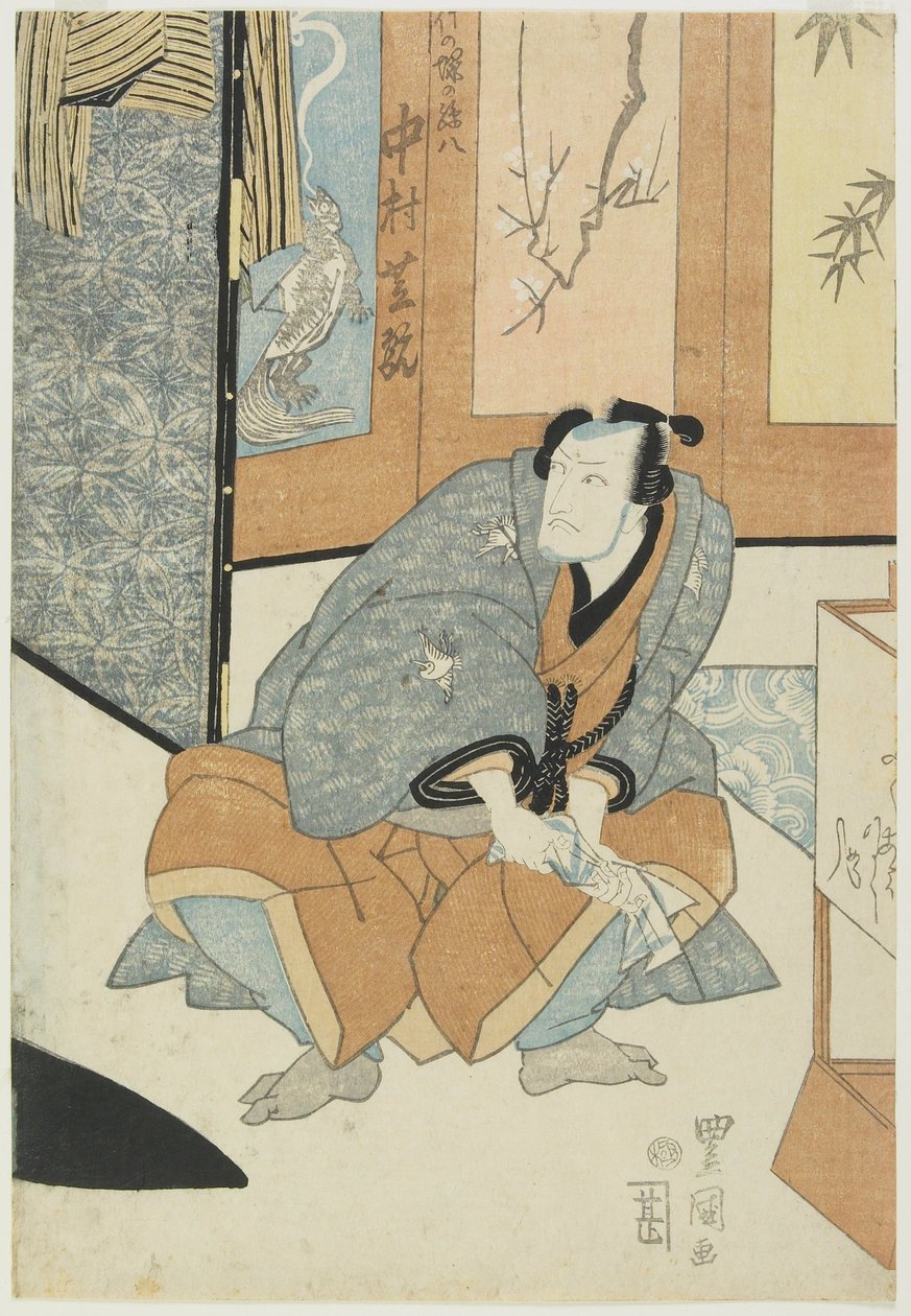 Aktor Nakamura Shikan jako Magohachi z Takenozuki autorstwa Utagawa Toyokuni