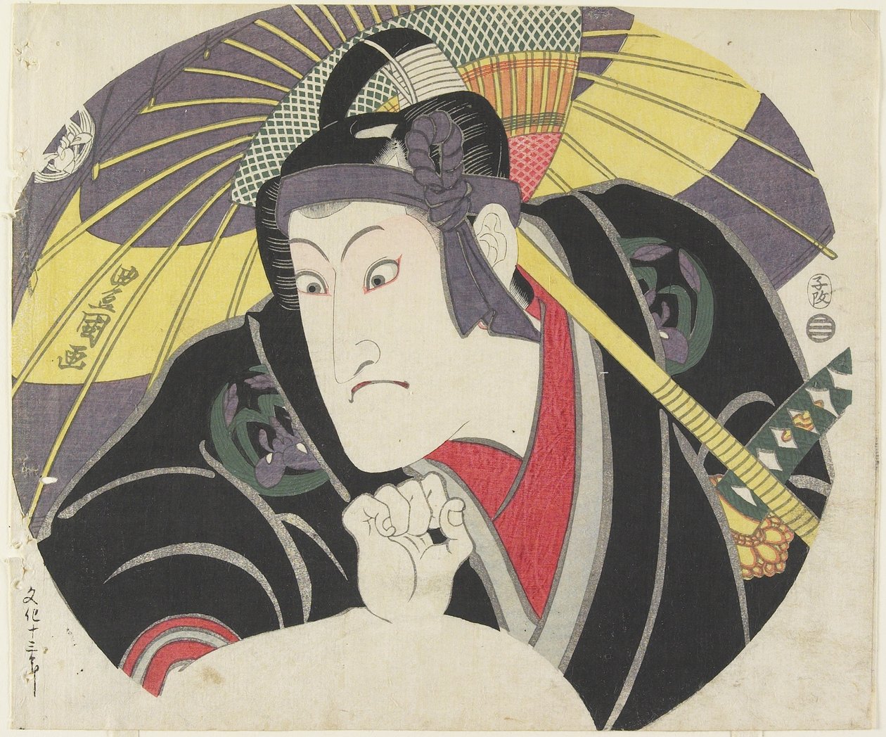 Iwai Hanshiro _ V jako Sukeroku, 1816 autorstwa Utagawa Toyokuni