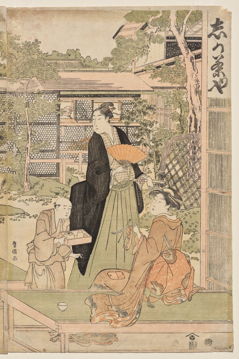 Herbaciarnia Shika autorstwa Utagawa Toyokuni