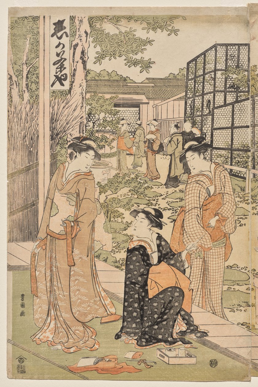 Herbaciarnia Shika autorstwa Utagawa Toyokuni