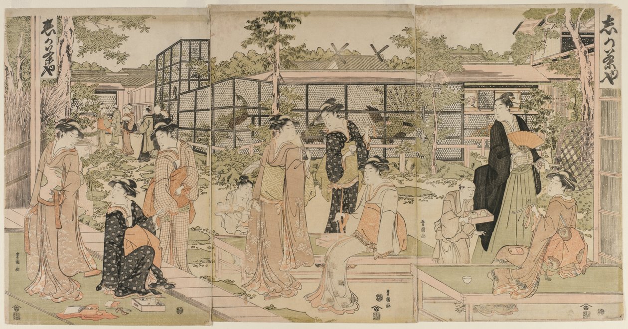 Herbaciarnia Shika autorstwa Utagawa Toyokuni