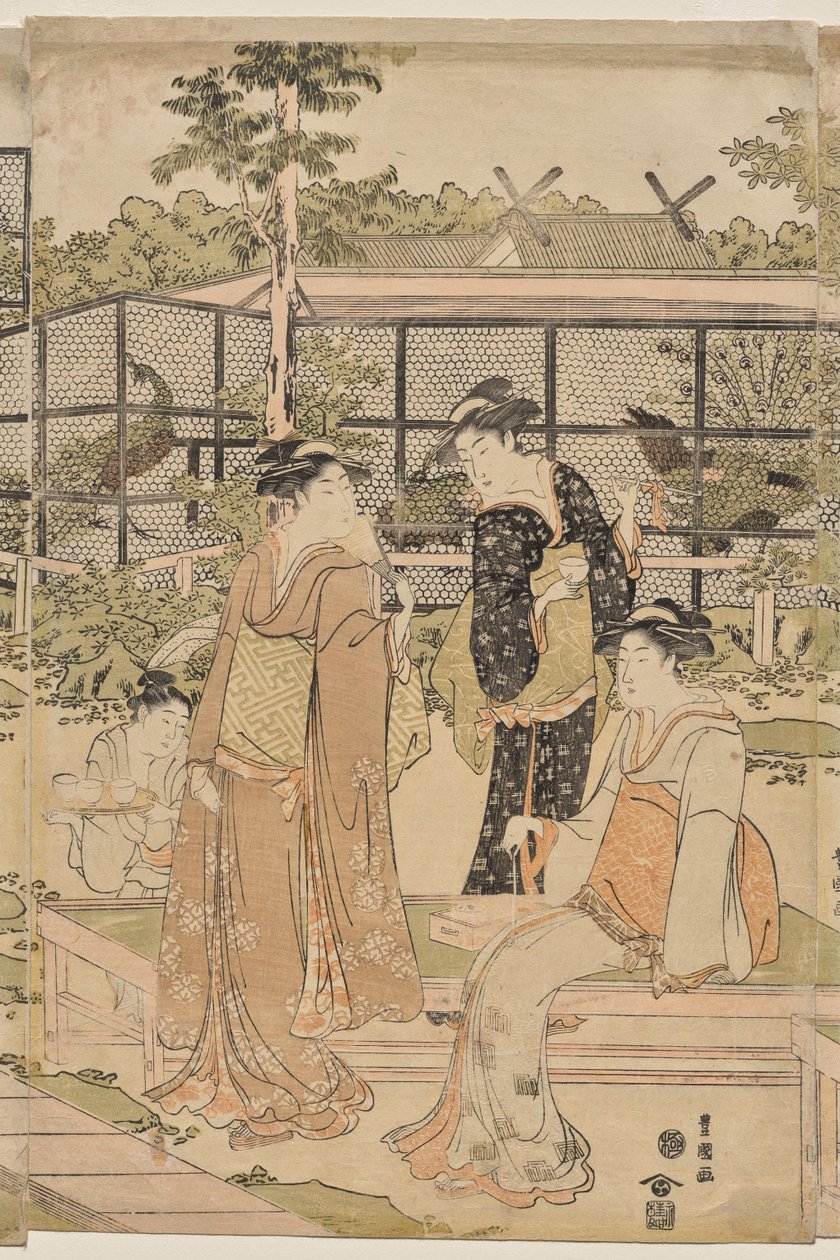 Herbaciarnia Shika autorstwa Utagawa Toyokuni