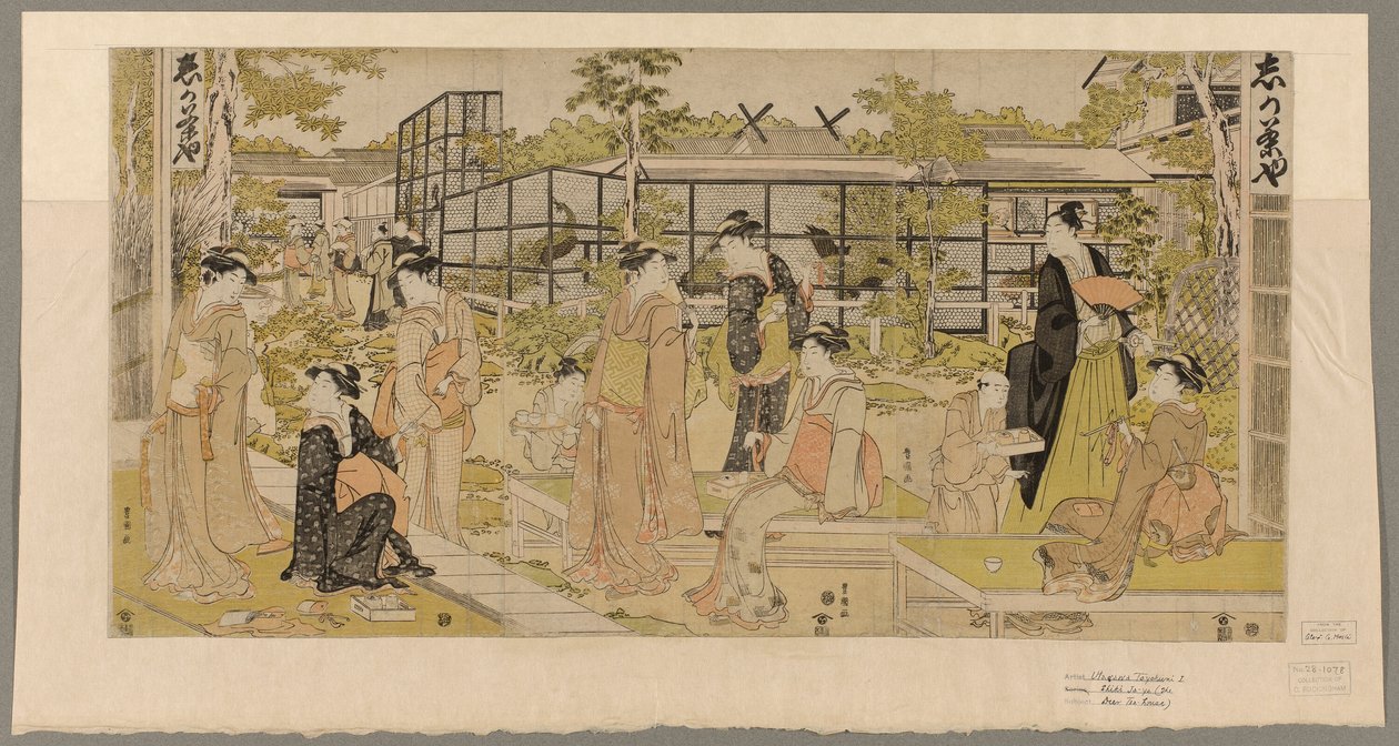 Herbaciarnia Cacho autorstwa Utagawa Toyokuni I