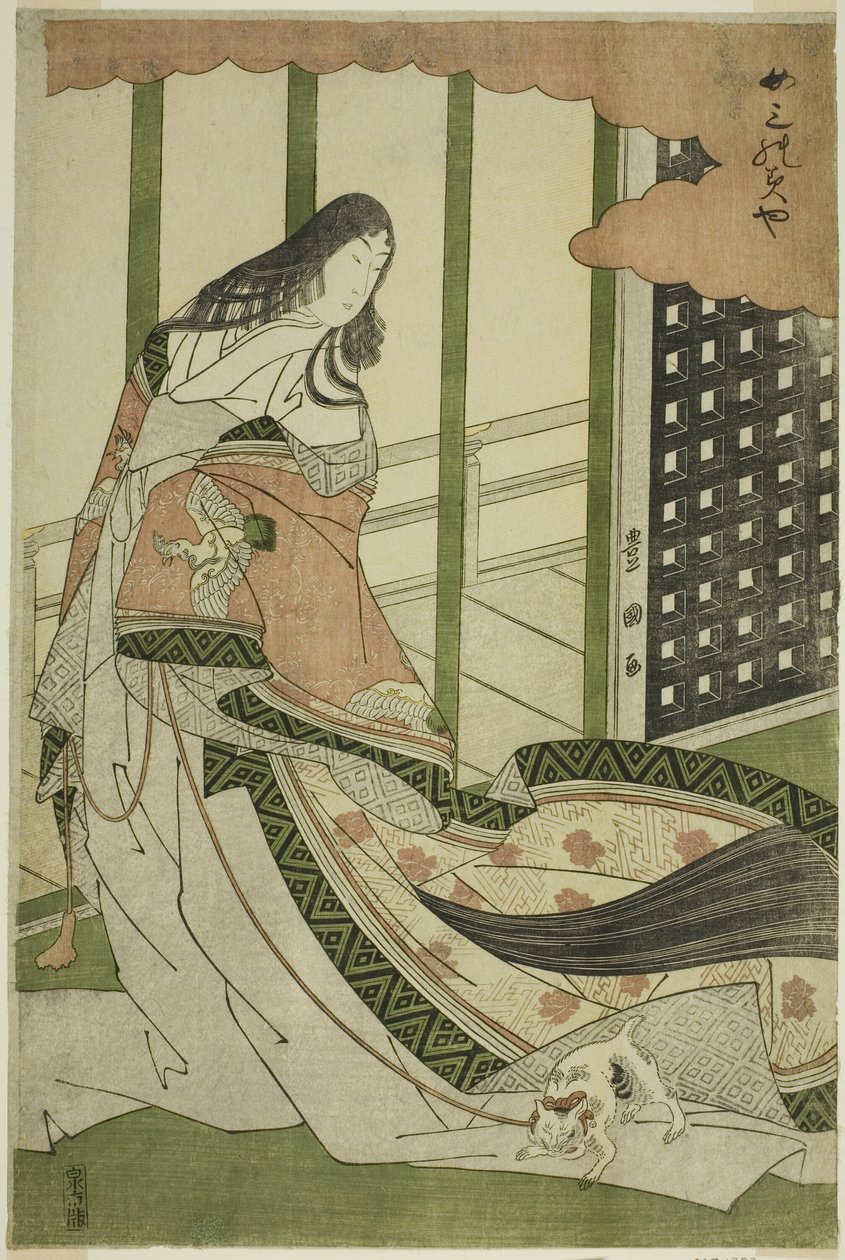 Trzecia Księżniczka (Nyosan no miya) autorstwa Utagawa Toyokuni I
