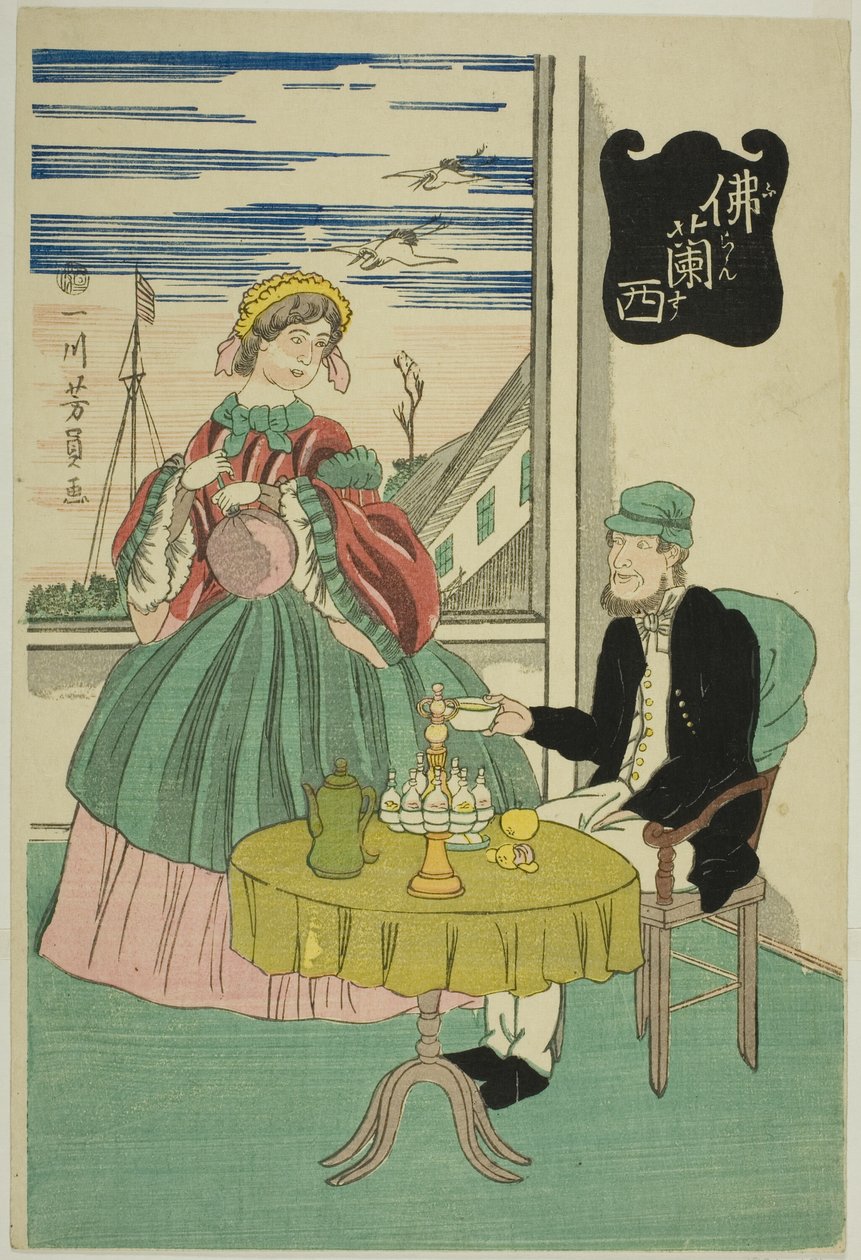 kanał F (Francja) autorstwa Utagawa Yoshikazu