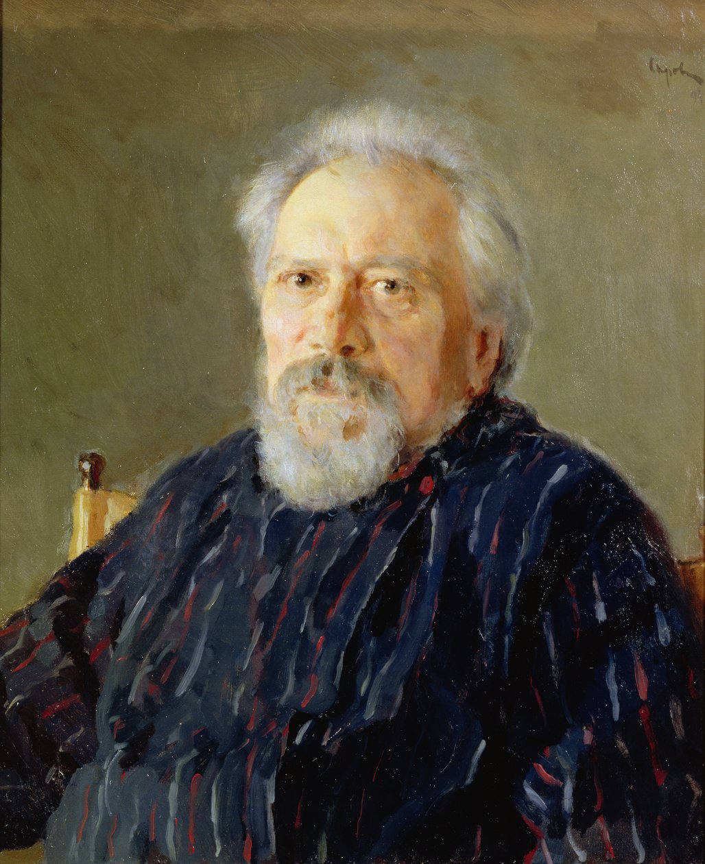 Portret Nikołaja Leskowa autorstwa Valentin Aleksandrovich Serov