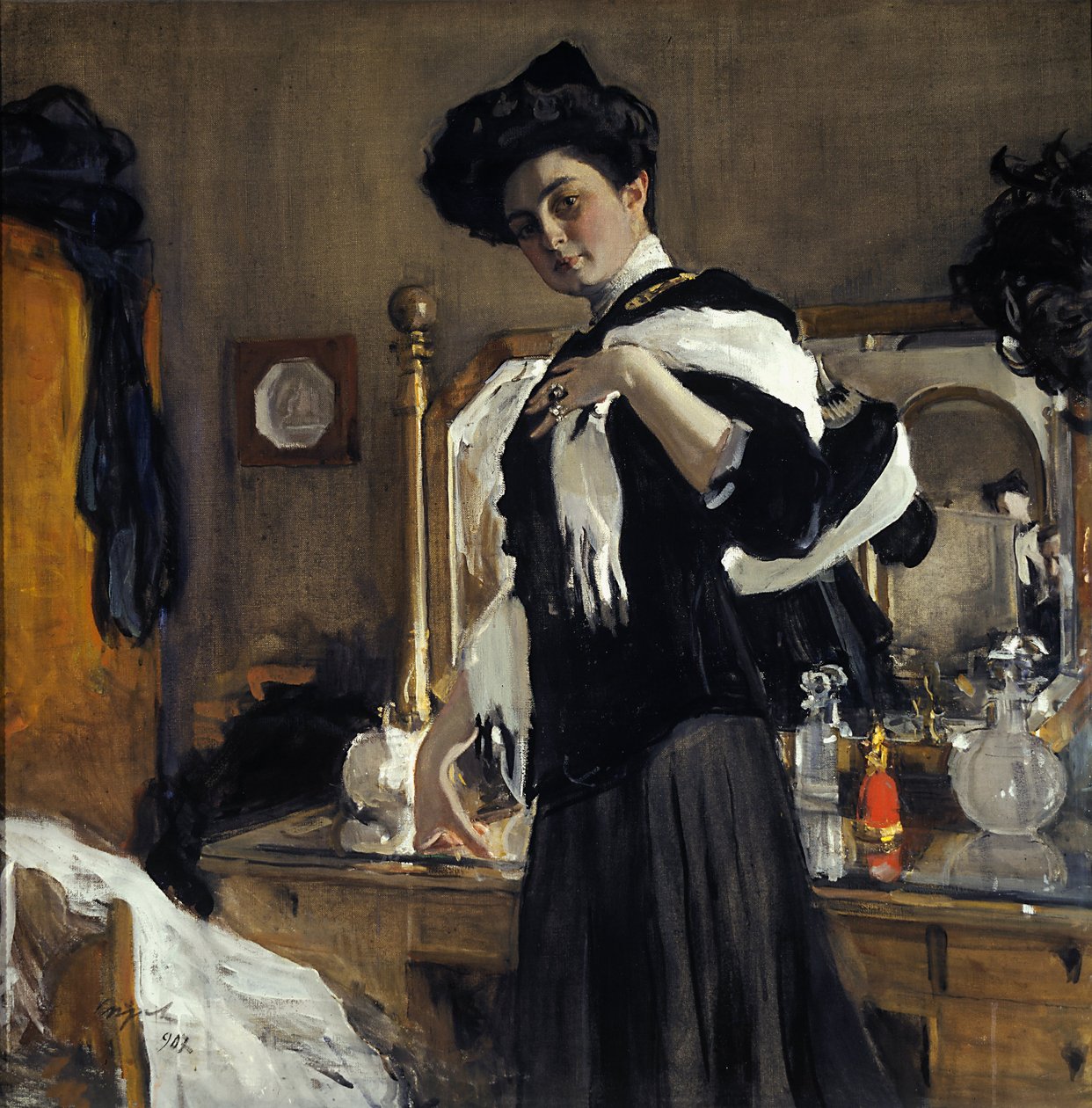 Portret G.L. Girshmana autorstwa Valentin Aleksandrovich Serov