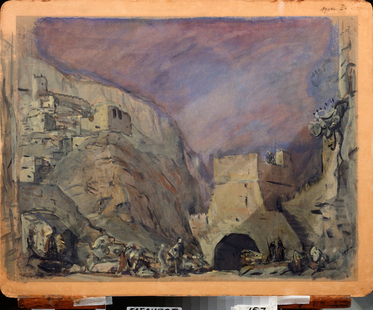 Dekoracja przygotowawcza do opery „Judyta” Aleksandra Sierowa (1820-1871). Praca Walentyna Aleksandrowicza Sierowa (1865-1911), akwarela i tempera na papierze autorstwa Valentin Aleksandrovich Serov