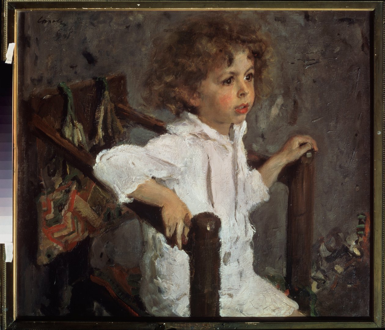 Portret Miki Morosowa. Obraz Valentina Aleksandrowicza Sierowa (1865-1911), olej na płótnie autorstwa Valentin Aleksandrovich Serov