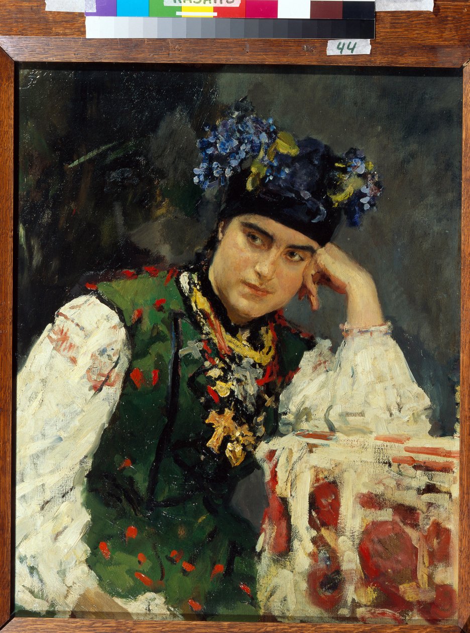 Portret Sofii Dragomirov (Sofia Mihailovna Dragomirov autorstwa Valentin Aleksandrovich Serov