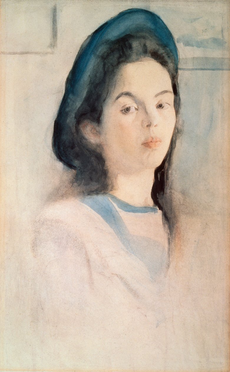 Portret kobiety. Praca Walentyna Aleksandrowicza Sierowa (1865-1911), akwarela na papierze autorstwa Valentin Aleksandrovich Serov
