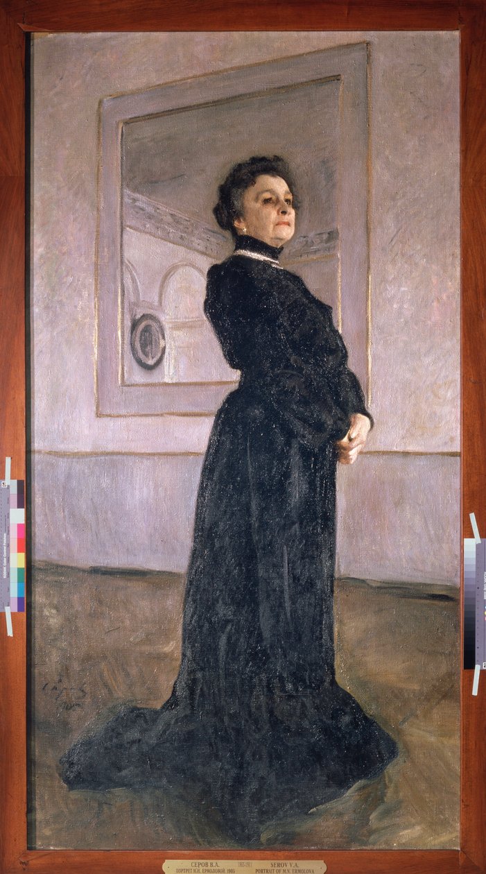 Portret aktorki Marii Jermolovej (1853-1928). Obraz Valentina Aleksandrowicza Sierowa (1865-1911), olej na płótnie autorstwa Valentin Aleksandrovich Serov