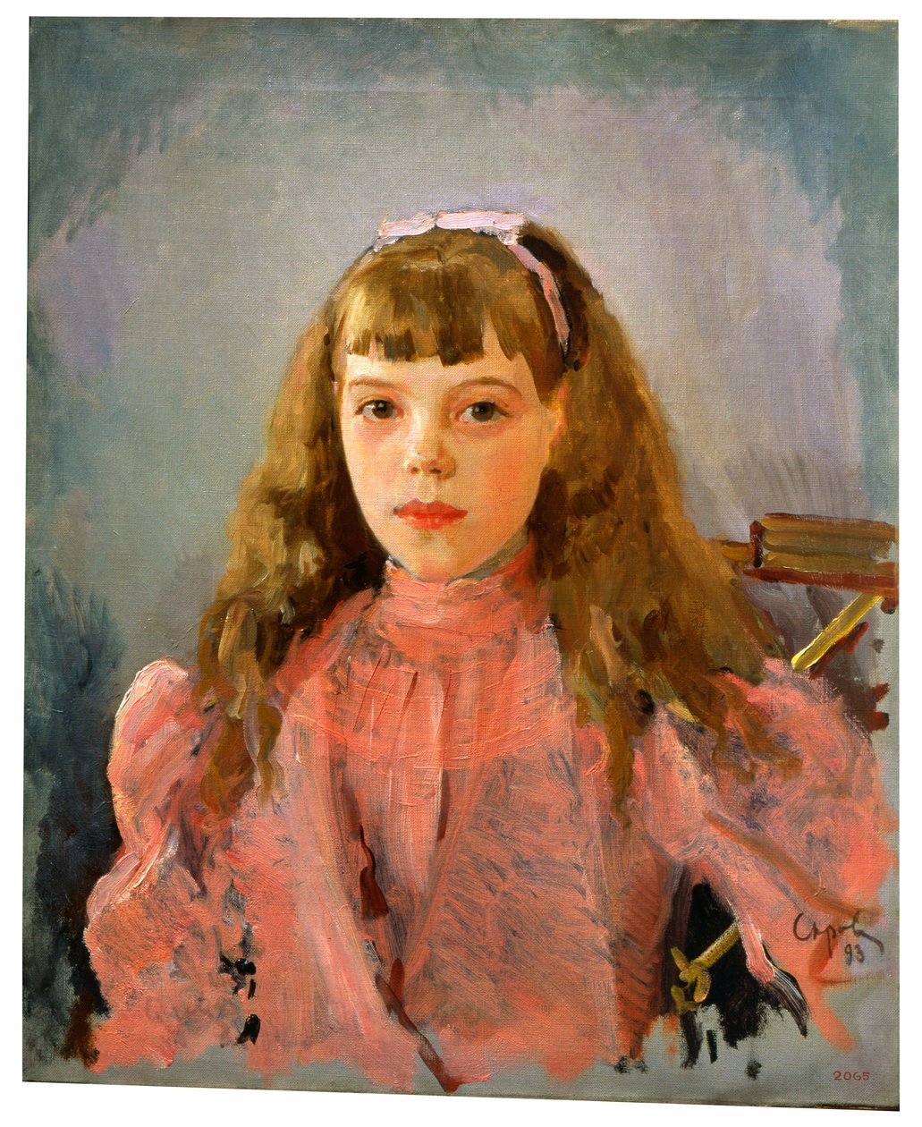 Portret wielkiej księżnej Olgi Aleksandrownej Rosji, 1893 autorstwa Valentin Aleksandrovich Serov