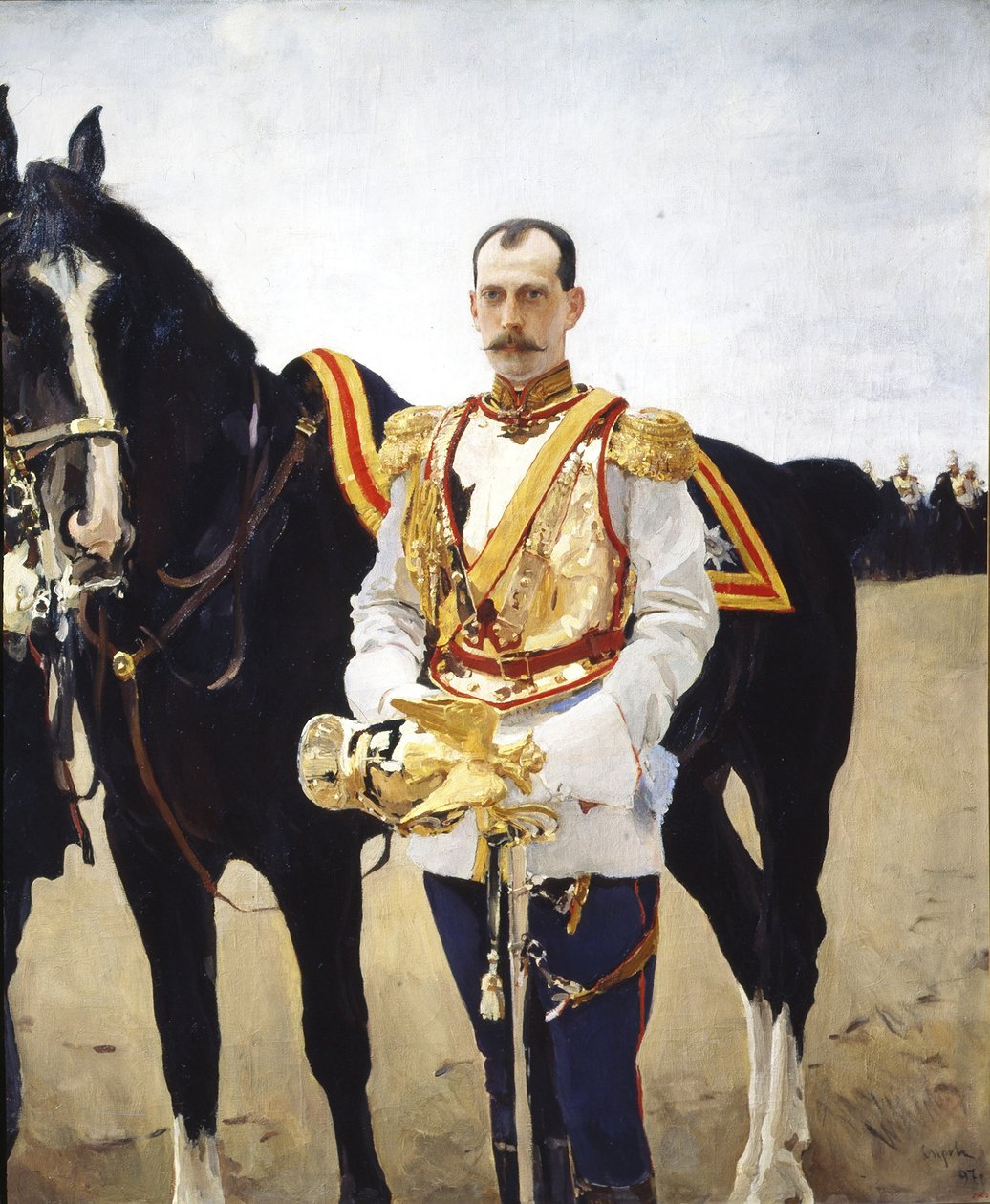 Portret wielkiego księcia Pawła Aleksandrowicza Rosji 1860-1919, 1897 autorstwa Valentin Aleksandrovich Serov
