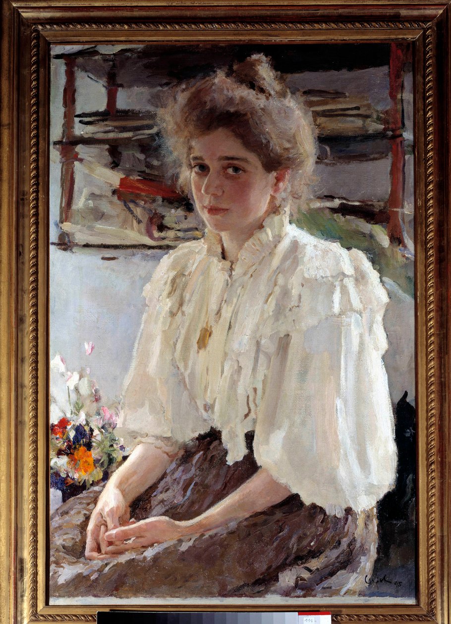Portret Madame Lwoff (1864-1955), z domu Maria Yakovlena Simonovich, kuzynka artysty autorstwa Valentin Aleksandrovich Serov