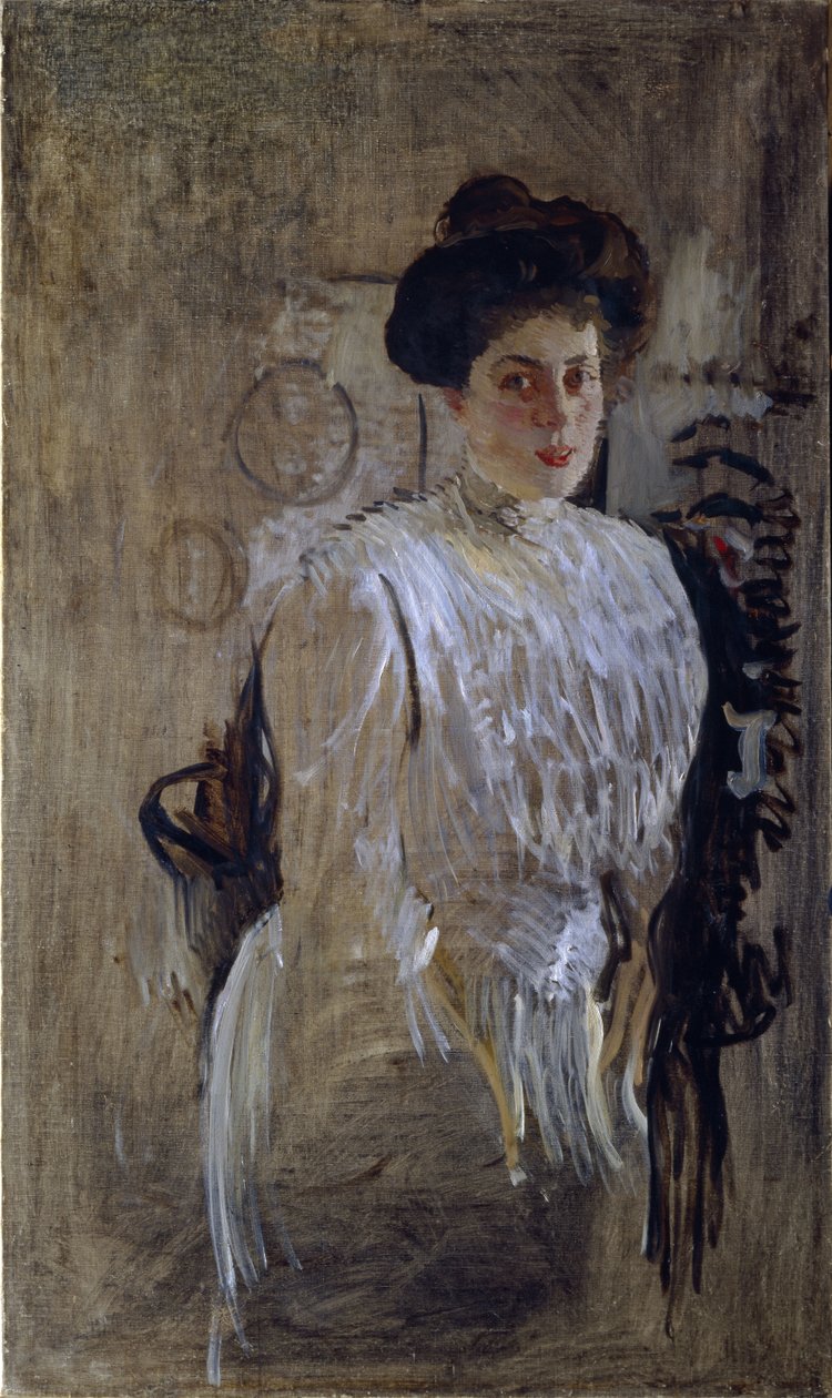 Portret Margarity Kirillovnej Morozowej, z domu Mamontova 1873-1958, 1910 autorstwa Valentin Aleksandrovich Serov