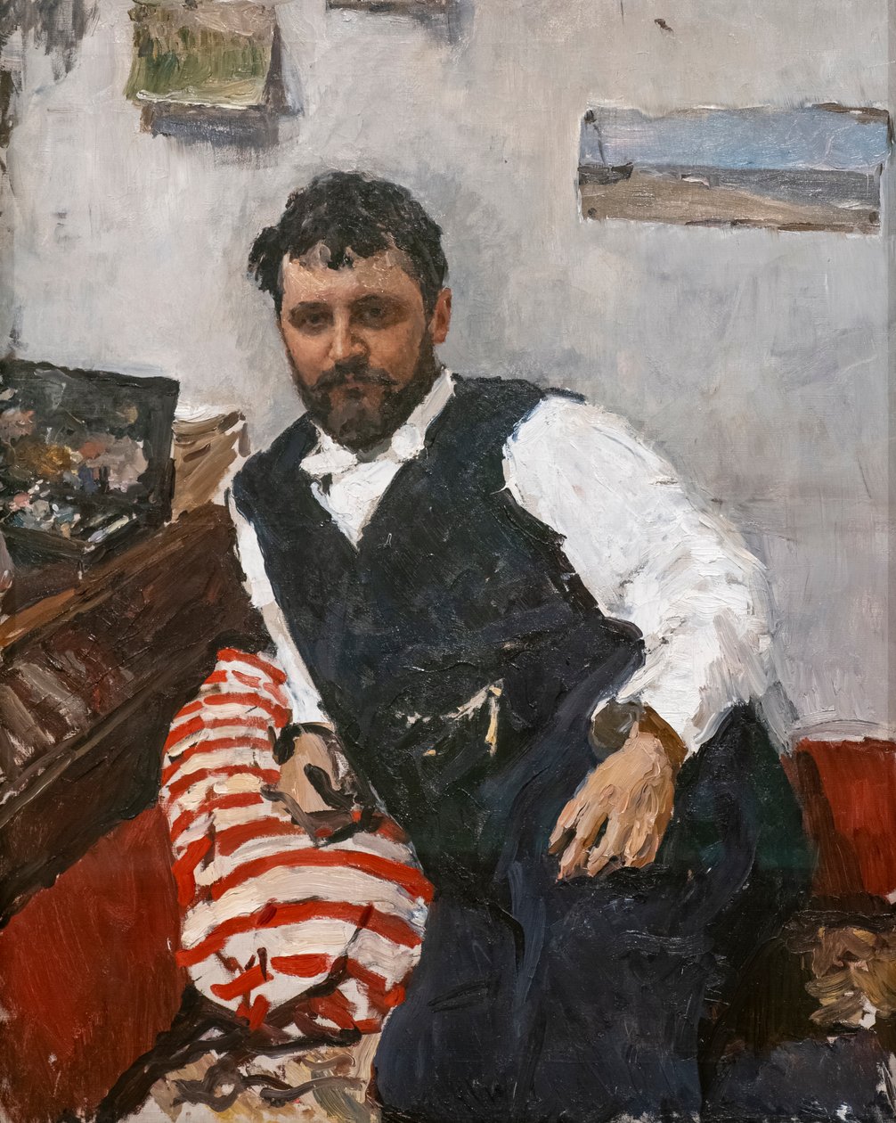 Portret malarza Konstantina Korovina autorstwa Valentin Aleksandrovich Serov