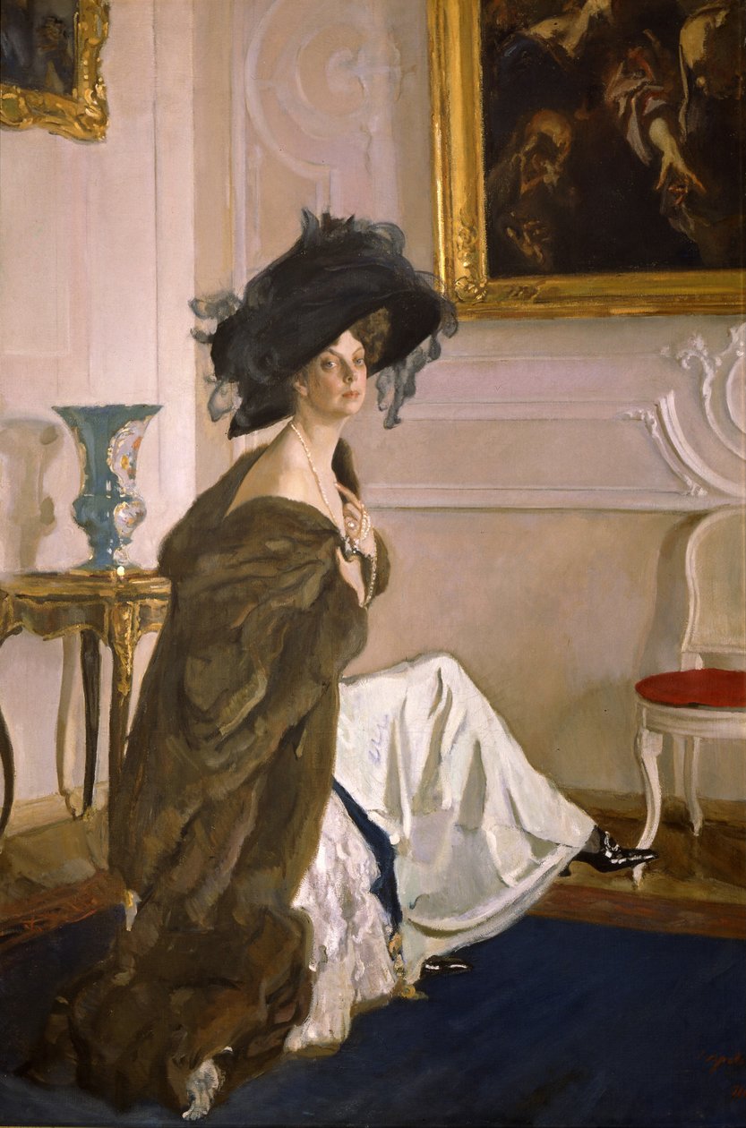 Portret księżniczki Olgi Orłowej, 1911 autorstwa Valentin Aleksandrovich Serov