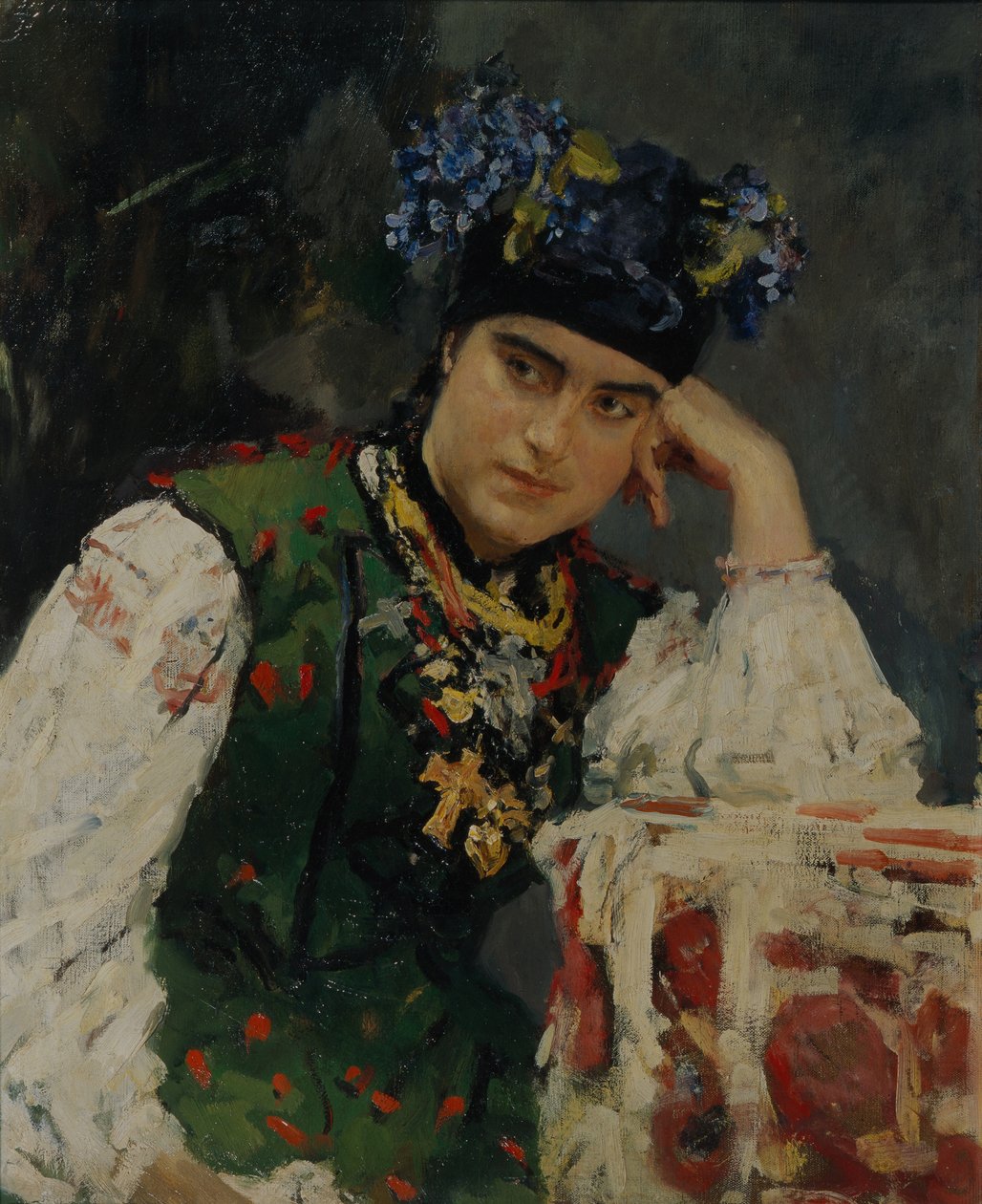 Portret Sofii Dragomirow, 1889 autorstwa Valentin Aleksandrovich Serov