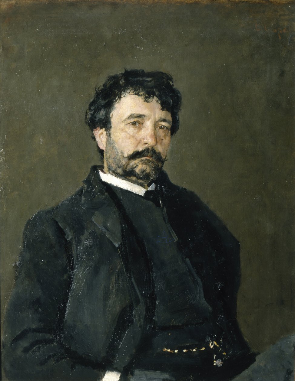 Portret śpiewaka operowego Angelo Masiniego 1844-1926, 1890 autorstwa Valentin Aleksandrovich Serov