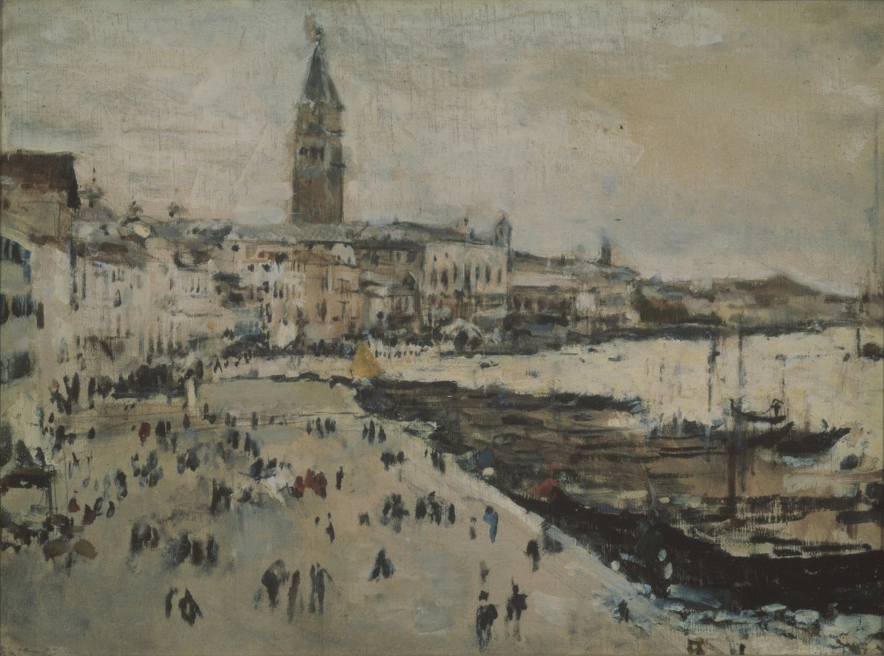 Nabrzeże Schiavoni w Wenecji autorstwa Valentin Aleksandrovich Serov