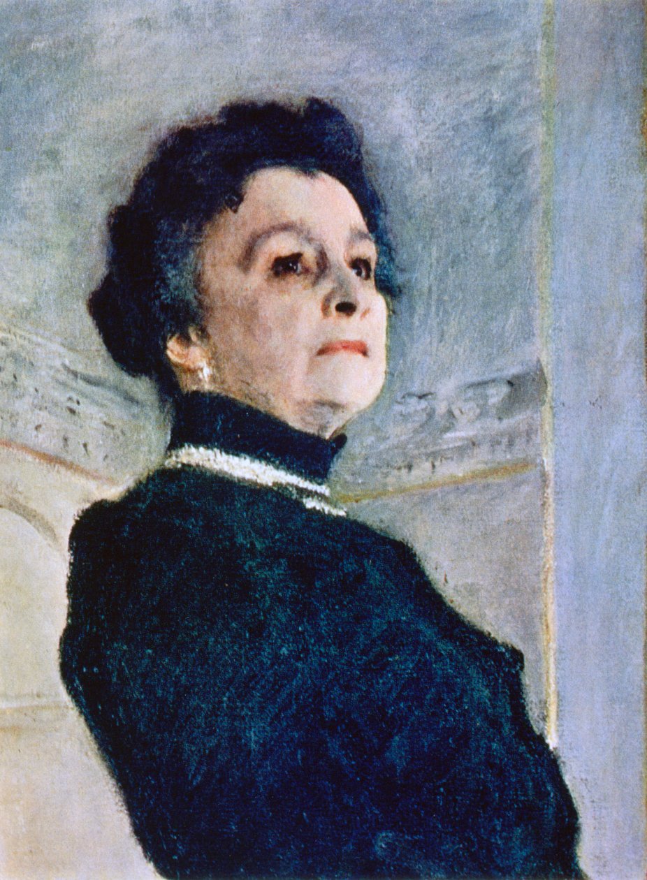 Detal „Portret Marii Nikołajewnej Ermołowa”, 1905 autorstwa Valentin Serov