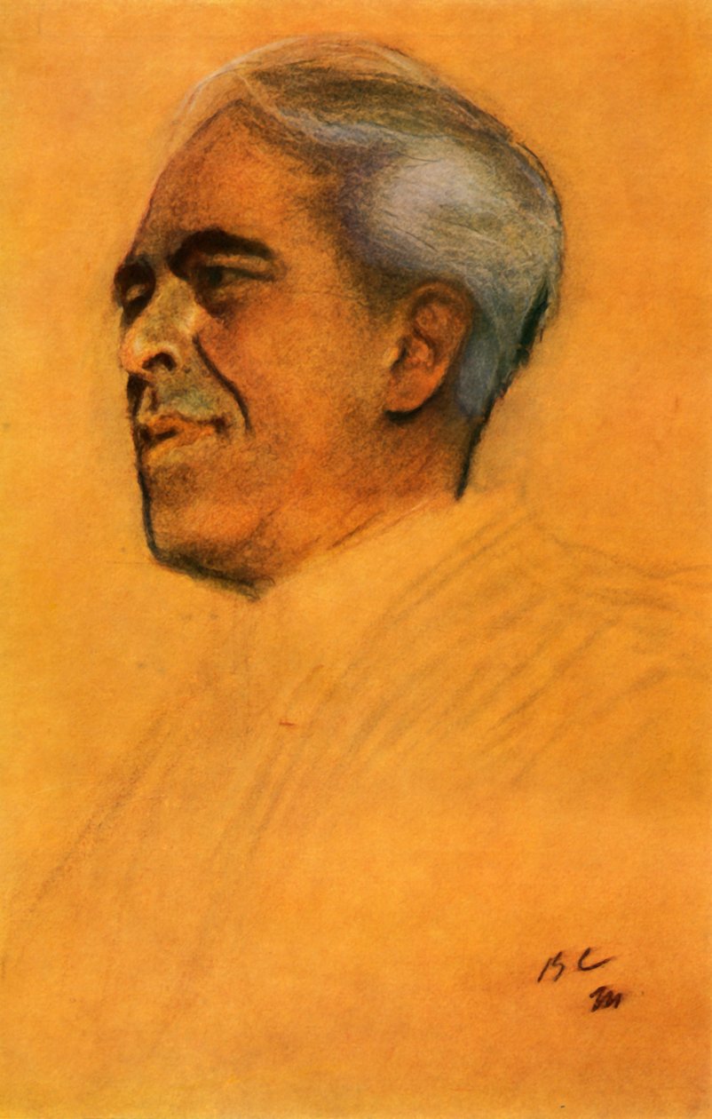 „Portret aktora Konstantina Siergiejewicza Stanisławskiego”, 1911, 1965. autorstwa Valentin Serov