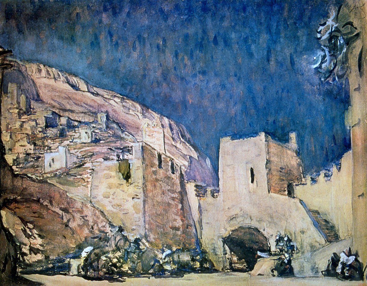 Scenografia do opery Judyta Aleksandra Sierowa, 1907 autorstwa Valentin Serov