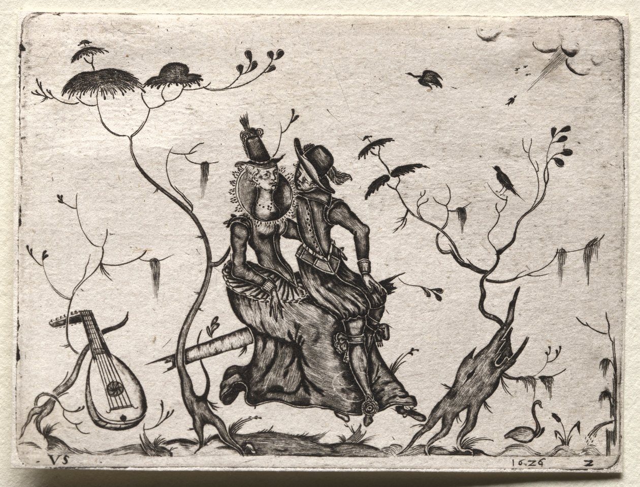 Para kochanków, 1626. autorstwa Valentin Sezenius