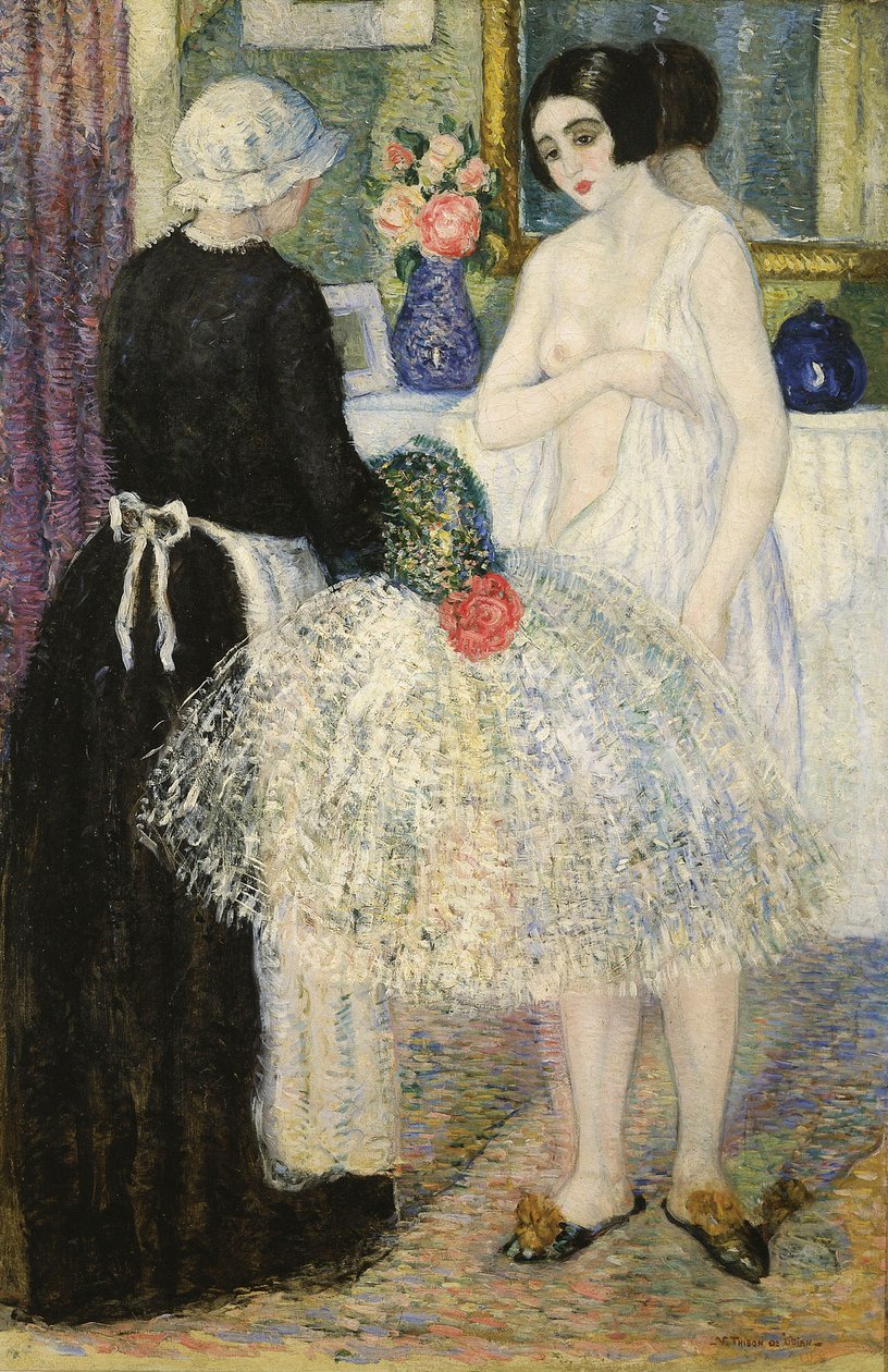 W El Camerin, ok. 1920 (olej na płótnie) autorstwa Valentín Thibon de Libian