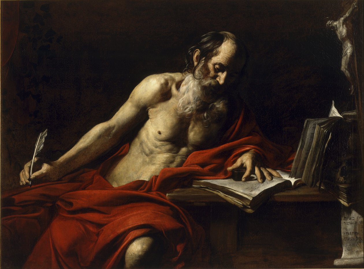 Św. Hieronim, 1618-1622 autorstwa Valentin de Boulogne