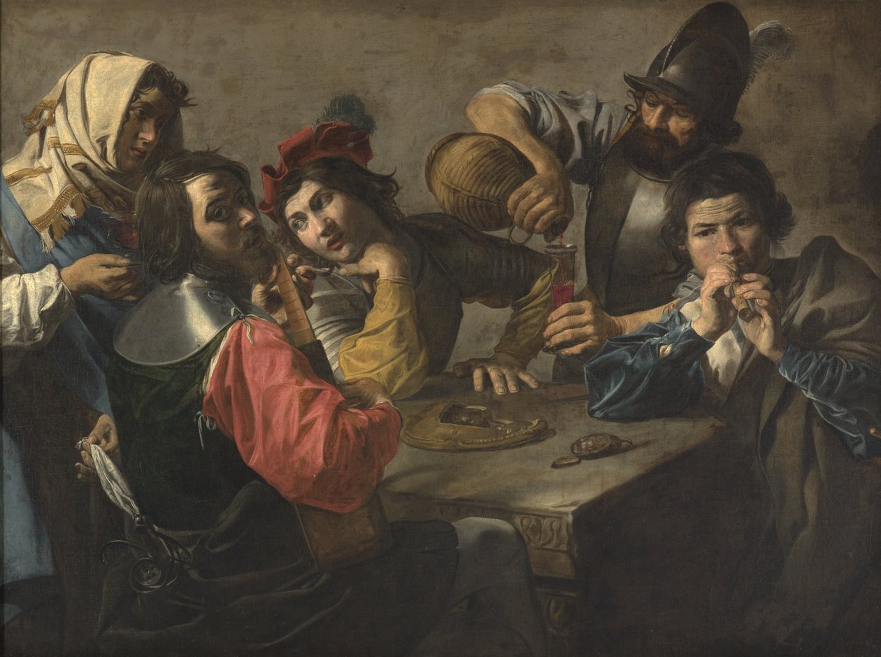 Koncert (olej na płótnie) autorstwa Valentin de Boulogne