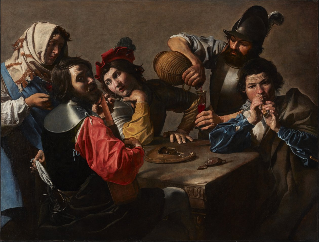 Koncert, ok. 1625 r. (olej na płótnie) autorstwa Valentin de Boulogne