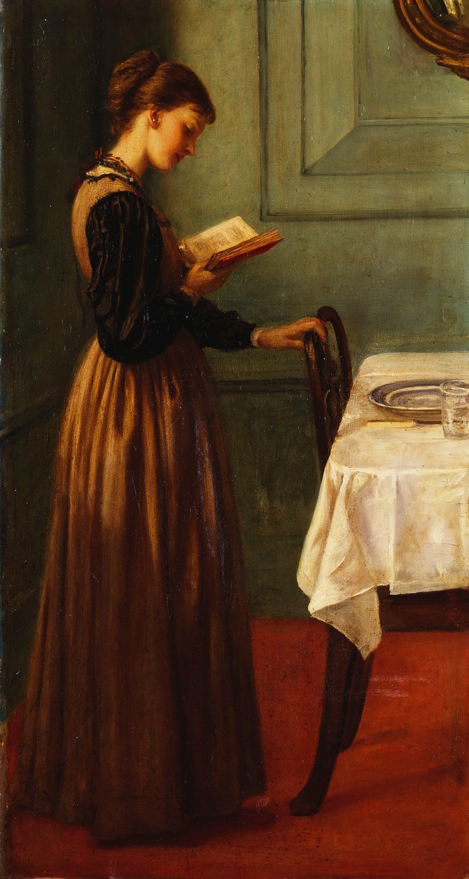 Studium czytającej dziewczyny autorstwa Valentine Cameron Prinsep