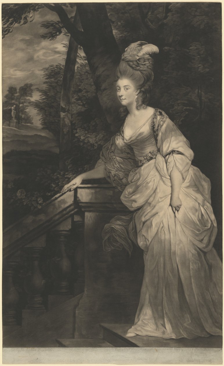 Georgiana Spencer, księżna Devonshire, 1780. autorstwa Valentine Green