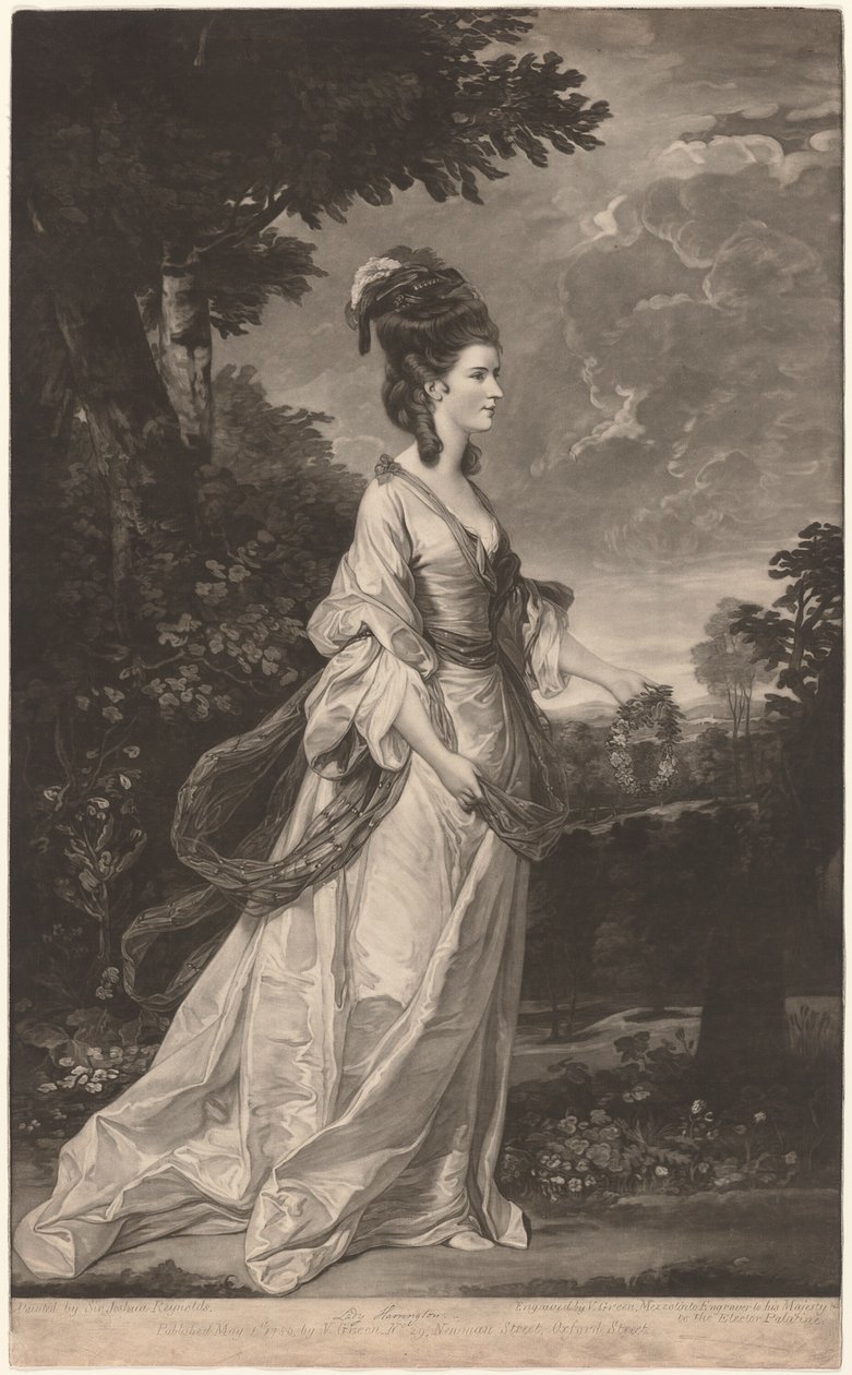 Jane, hrabina Harrington autorstwa Valentine Green