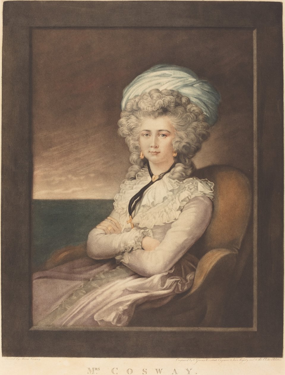 Maria Cecilia Louisa Cosway, 1787. autorstwa Valentine Green