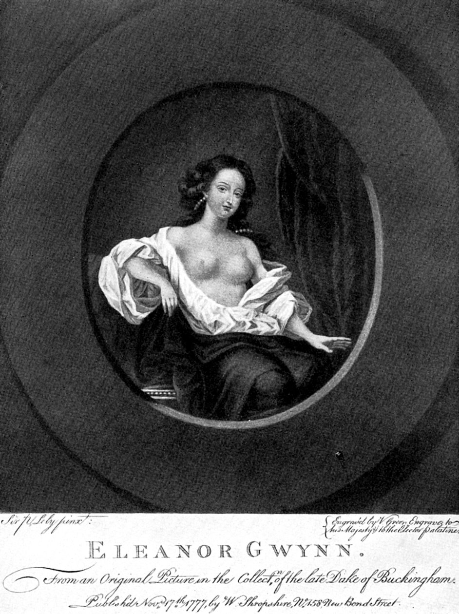 Nell Gwynne, angielska aktorka, XIX wiek. autorstwa Valentine Green