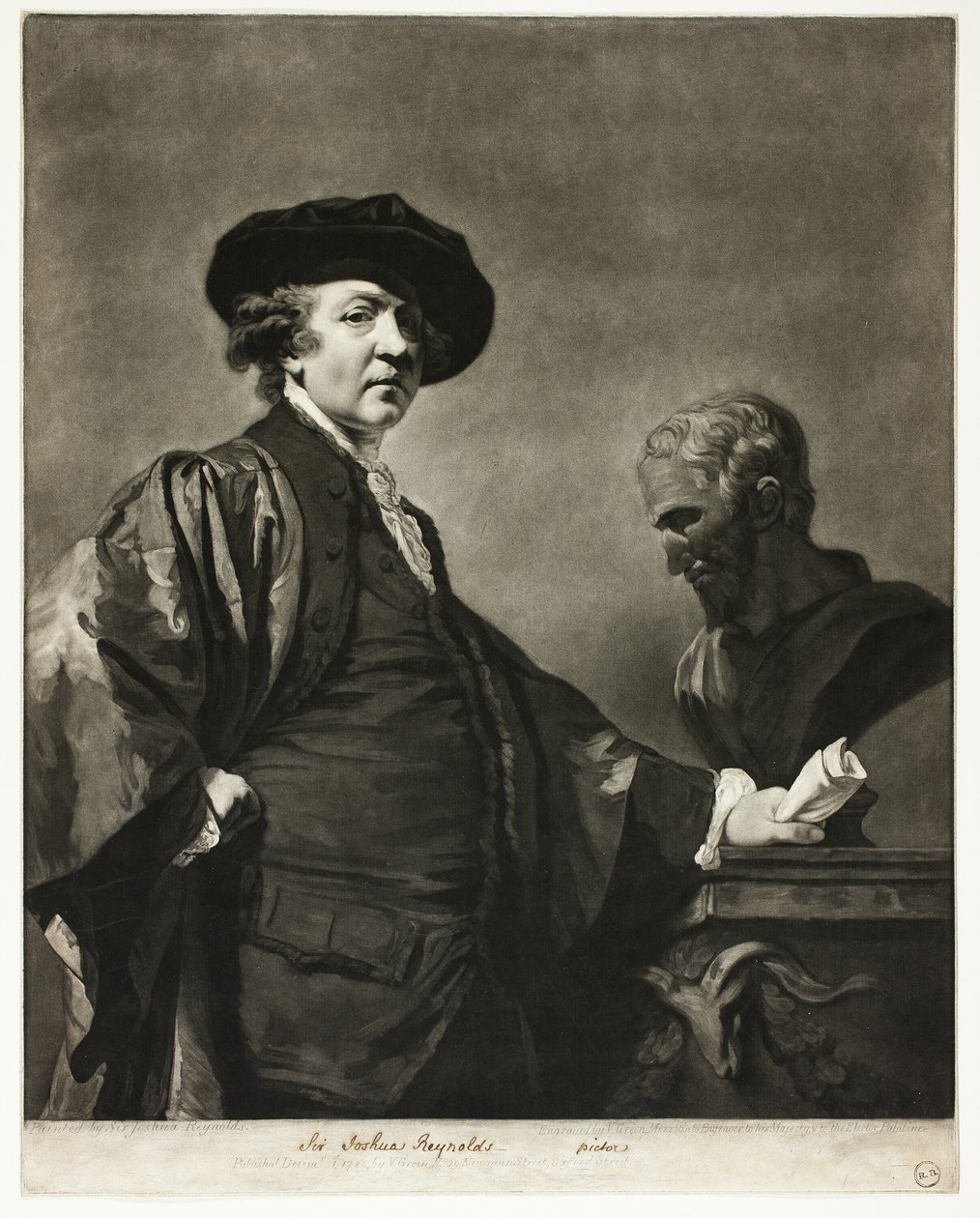 Sir Joshua Reynolds autorstwa Valentine Green