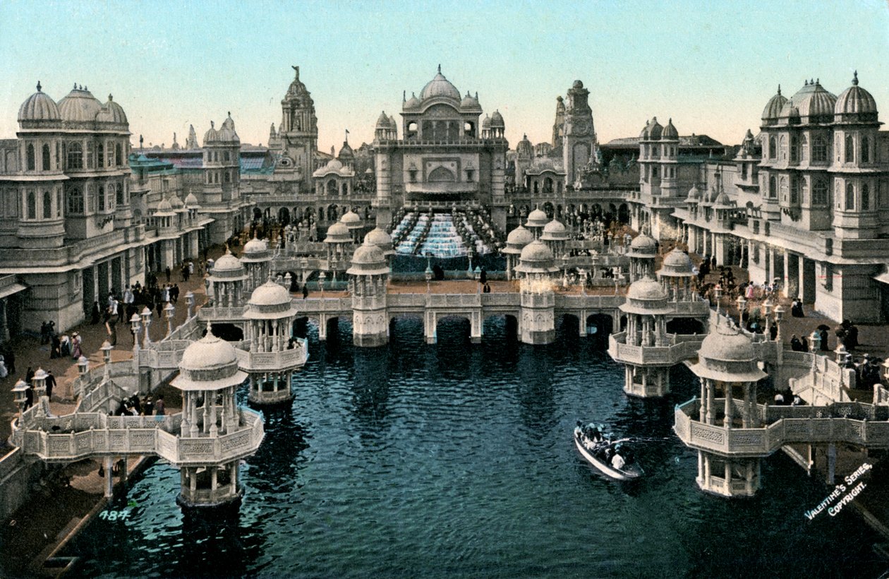 Court of Honor, Imperial International Exhibition, Londyn, 1909. autorstwa Valentine and Sons Ltd