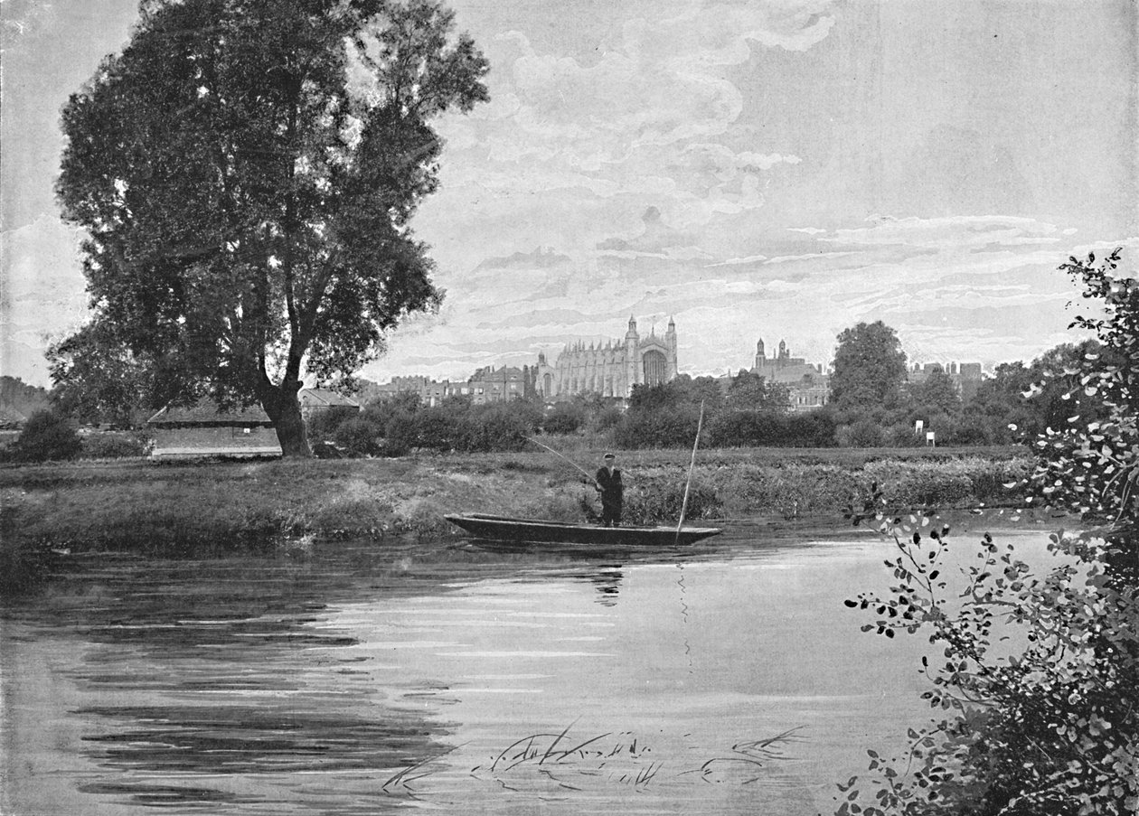Eton: Kaplica Kolegium, ok. 1896 r. autorstwa Valentine and Sons Ltd