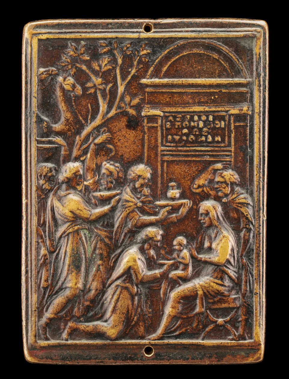 Pokłon Trzech Króli [awers], c. 1530. autorstwa Valerio Belli