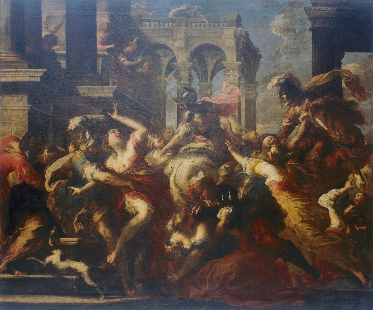 Gwałt Sabinów autorstwa Valerio Castello