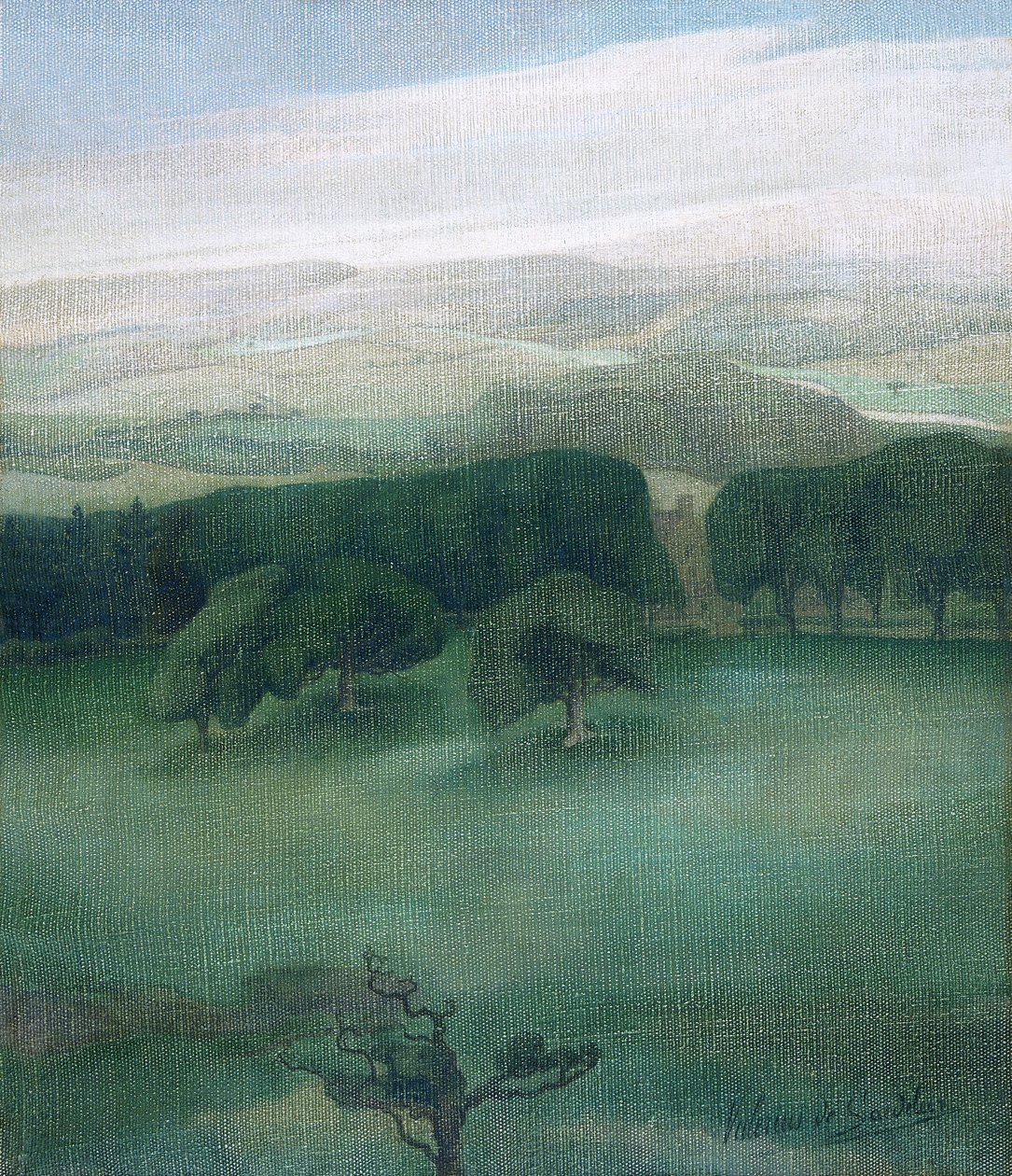 „Góry w Cardiganshire”, lata 1910 autorstwa Valerius de Saedeleer